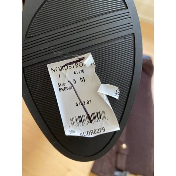 Anne Klein "Audrey" Brown tall boot Women Sz 5 back zip - Picture 6 of 10